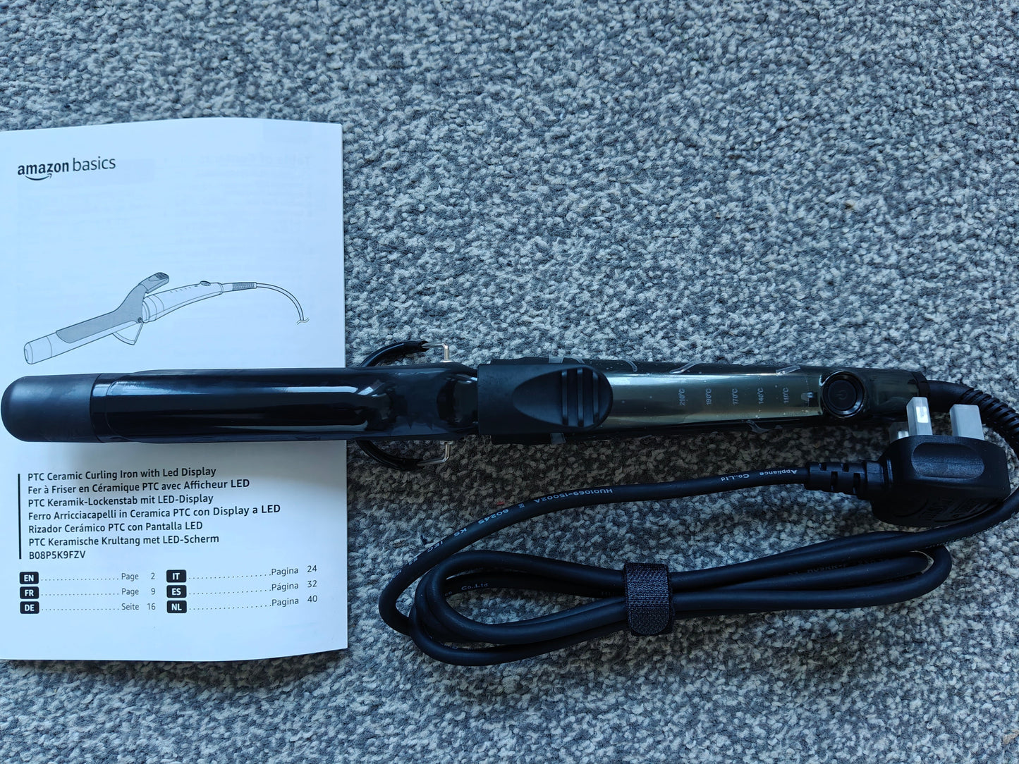 PTC Ceramic Curling Iron with Led Display