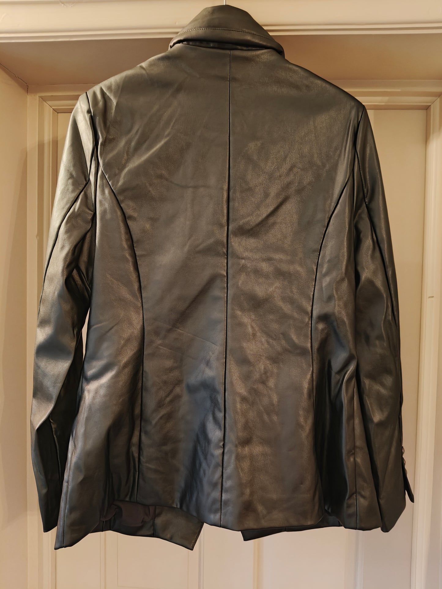 Badgley Michka Metallic Faux Leather Jacket